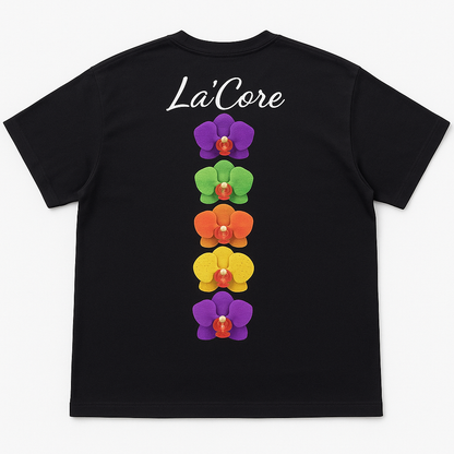 Women’s black floral T-shirt