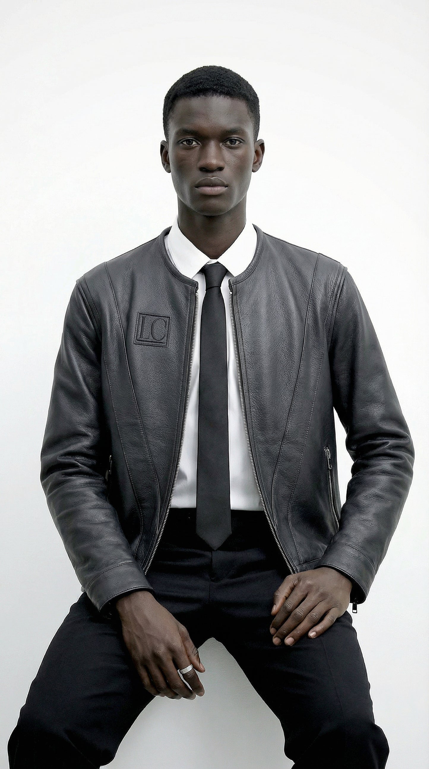 La’Core Men’s Grain Leather Jacket