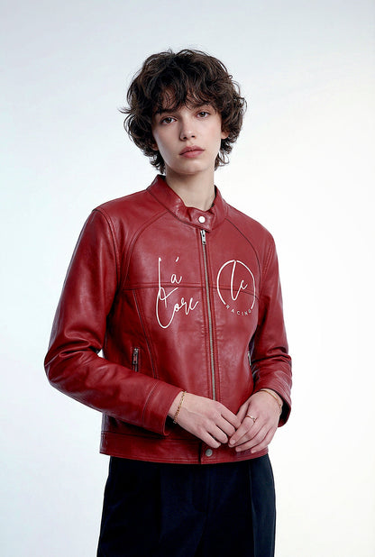 La’Core Women’s Wine Leather jacket