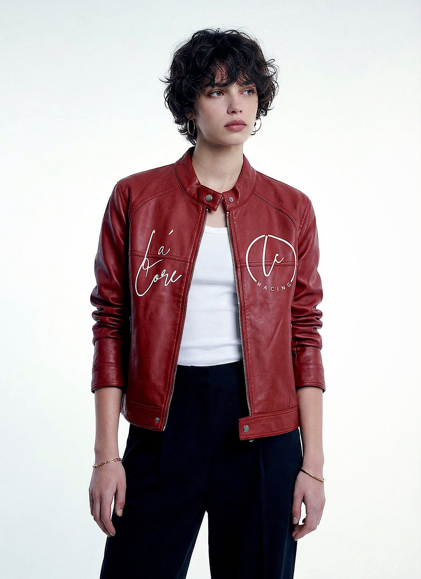 La’Core Women’s Wine Leather jacket